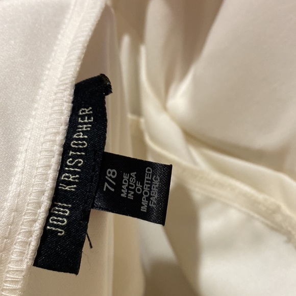 Beautiful off white evening gown, New with tags size 7/8 - Picture 10 of 16